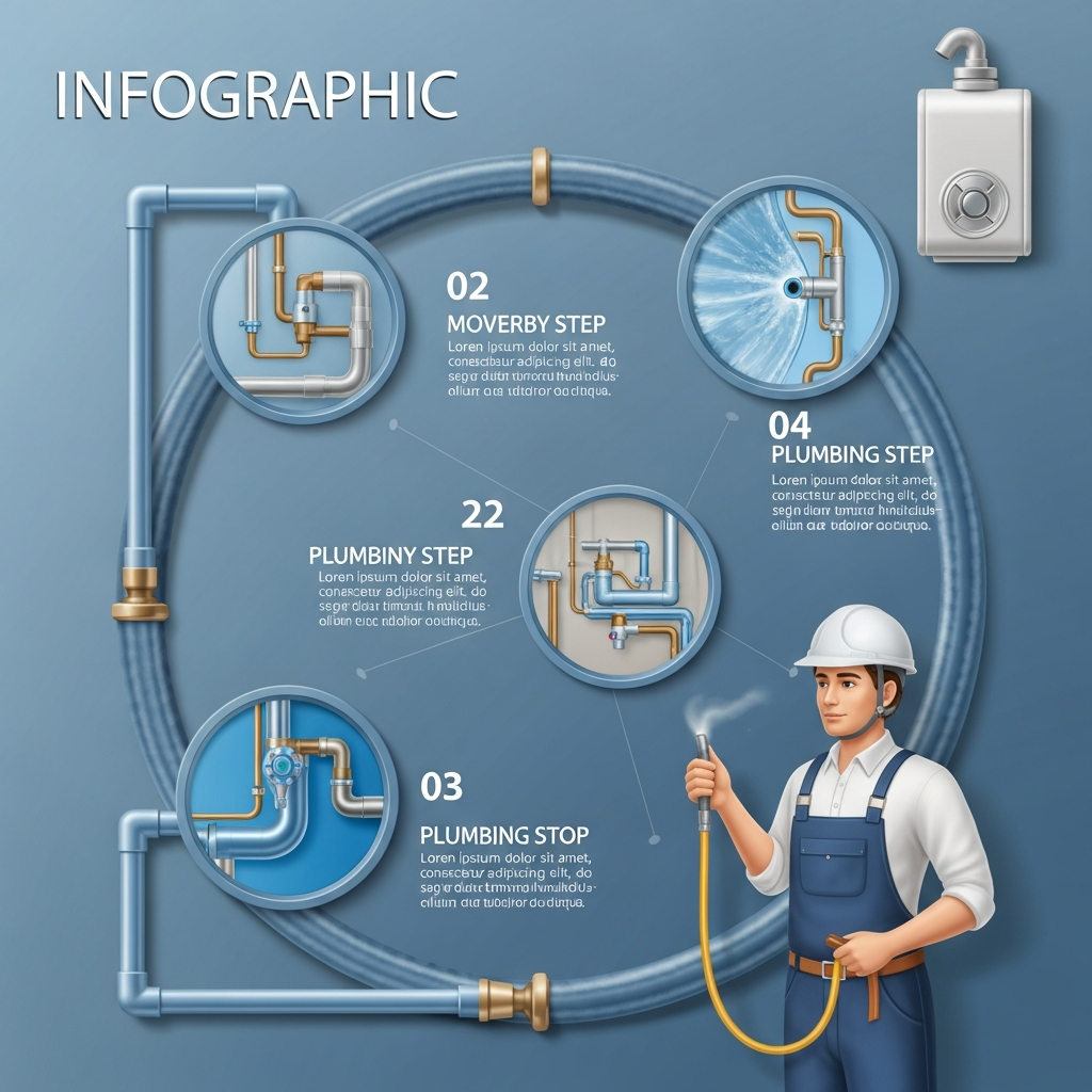 Step-by-step infographic showing content audit, update, optimization, and promotion for traffic growth