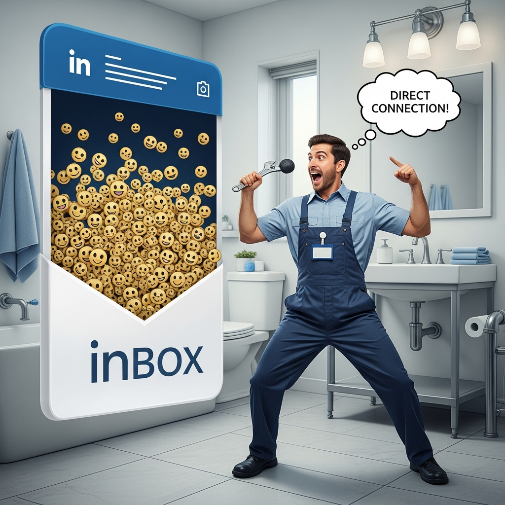 Power of LinkedIn Newsletters landing in professional LinkedIn inbox